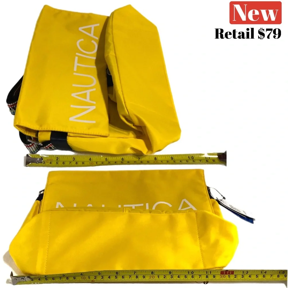 🛑CLEARANCE‼️♻️🆕 Nautica bright yellow Halyard messenger bag